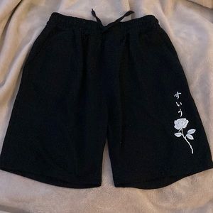 Black rose boys shorts